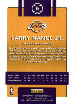 2017-18 Donruss #70 Larry Nance Jr. Back