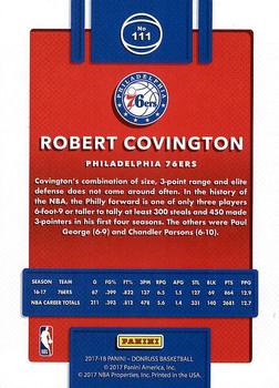 2017-18 Donruss #111 Robert Covington Back