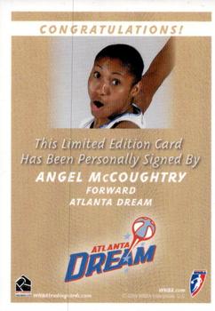 2009 Rittenhouse WNBA Series 2 - Autographs #NNO Angel McCoughtry Back