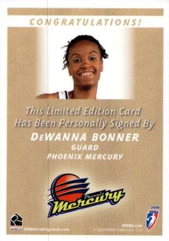 2009 Rittenhouse WNBA Series 3 - Autographs #NNO DeWanna Bonner Back