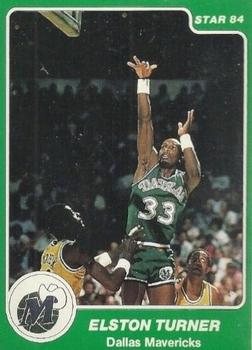 1984-85 Star Arena Dallas Mavericks #9 Elston Turner Front