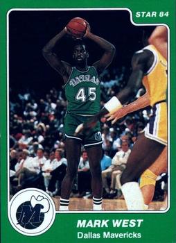 1984-85 Star Arena Dallas Mavericks #11 Mark West Front