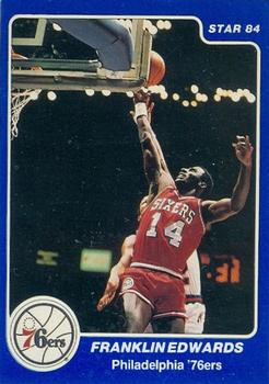 1984-85 Star Arena Philadelphia 76ers #3 Franklin Edwards Front