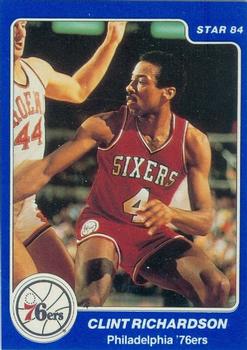 1984-85 Star Arena Philadelphia 76ers #8 Clint Richardson Front