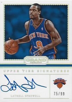 2016-17 Panini Grand Reserve - Upper Tier Signatures #21 Latrell Sprewell Front