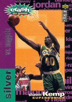 1995-96 Collector's Choice French I - You Crash the Game Silver: Scoring #C21 Shawn Kemp Front