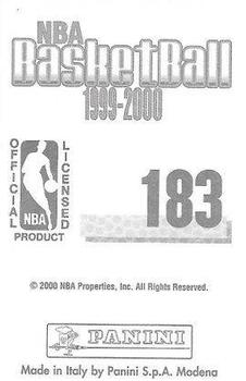 1999-00 Panini NBA Stickers #183 Rodney Rogers Back