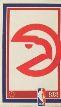 1989 Los Ases de la NBA Spanish Stickers #3 Atlanta Hawks Logo Front