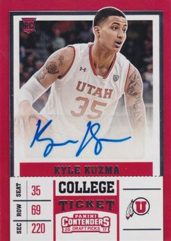 2017 Panini Contenders Draft Picks - College Ticket #108 Kyle Kuzma Front