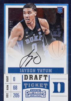2017 Panini Contenders Draft Picks - RPS College Draft Ticket #54 Jayson Tatum Front