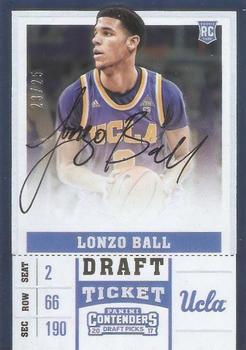 2017 Panini Contenders Draft Picks - RPS College Draft Ticket Variation #51 Lonzo Ball Front