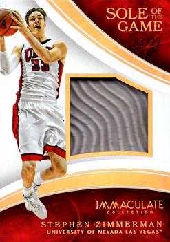 2016-17 Panini Immaculate Collection Collegiate - Sole of the Game #23 Stephen Zimmerman Front