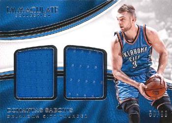 2016-17 Panini Immaculate Collection - Dual Materials #DM-DS Domantas Sabonis Front