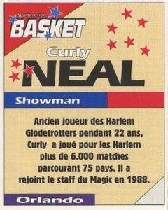 1995 French Sports Action Basket - Face 2 Face Orlando Magic #NNO Curly Neal Back