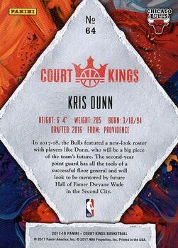 2017-18 Panini Court Kings #64 Kris Dunn Back
