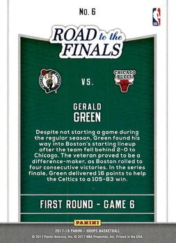2017-18 Hoops - Road to the Finals #6 Gerald Green Back