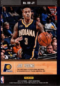 2017-18 Hoops - Rookie Remembrance #RR-JY Joe Young Back