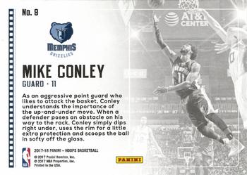 2017-18 Hoops - Lights Camera Action #9 Mike Conley Back