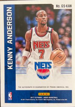 2017-18 Hoops - Great SIGnificance #GS-KAN Kenny Anderson Back