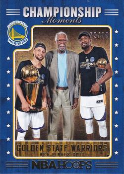 2017-18 Hoops - Championship Moments #2 Bill Russell / Kevin Durant / Stephen Curry Front