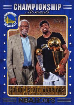 2017-18 Hoops - Championship Moments #3 Bill Russell / Kevin Durant Front