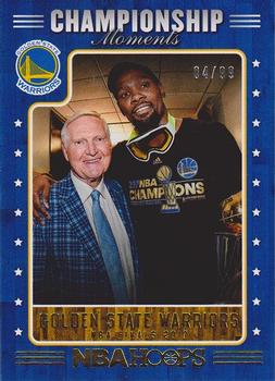 2017-18 Hoops - Championship Moments #18 Kevin Durant / Jerry West Front