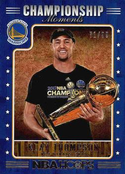 2017-18 Hoops - Championship Moments #19 Klay Thompson Front