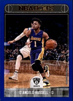 2017-18 Hoops - Blue #107 D'Angelo Russell Front