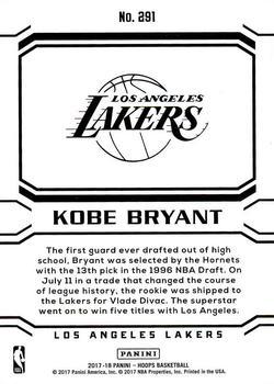 2017-18 Hoops - Silver #291 Kobe Bryant Back
