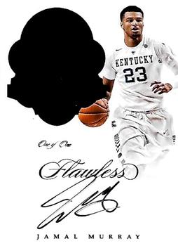 2017 Panini Flawless Collegiate - Team Logo Signatures Black #TLS-JM Jamal Murray Front