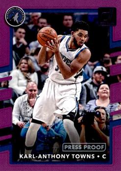2017-18 Donruss - Press Proof Purple #89 Karl-Anthony Towns Front