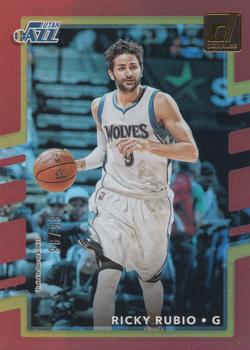 2017-18 Donruss - Holo Red Laser #145 Ricky Rubio Front