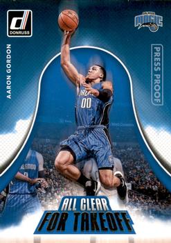 2017-18 Donruss - All Clear for Takeoff Press Proof #1 Aaron Gordon Front