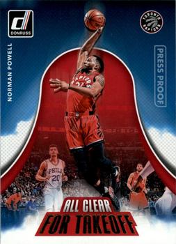 2017-18 Donruss - All Clear for Takeoff Press Proof #2 Norman Powell Front
