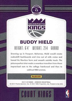 2017-18 Donruss - Court Kings #13 Buddy Hield Back