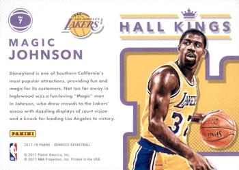2017-18 Donruss - Hall Kings #7 Magic Johnson Back
