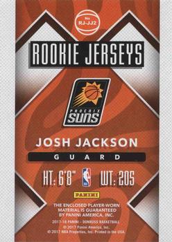 2017-18 Donruss - Rookie Jerseys #RJ-JJ2 Josh Jackson Back