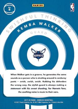 2017-18 Donruss - Swishful Thinking #8 Kemba Walker Back