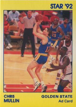 1990-92 Star NBA Ad Cards #NNO Chris Mullin Front