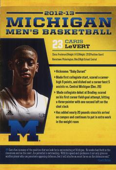 2012-13 Michigan Men's Basketball #NNO Caris LeVert Back