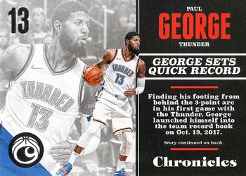 2017-18 Panini Chronicles #85 Paul George Front