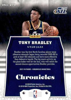 2017-18 Panini Chronicles #279 Tony Bradley Back