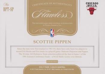 2016-17 Panini Flawless - Dual Patches #DPT-SP Scottie Pippen Back