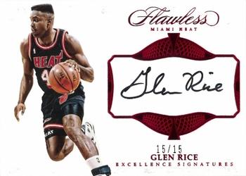 2016-17 Panini Flawless - Excellence Signatures Ruby #EX-GRI Glen Rice Front