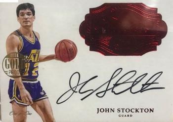 2016-17 Panini Flawless - Flawless Autographs Gold Gold Proof #FA-JS John Stockton Front