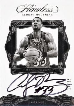2016-17 Panini Flawless - Greats #G-AM Alonzo Mourning Front