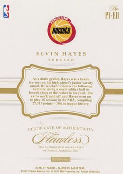 2016-17 Panini Flawless - Premium Ink Emerald Gold Proof #PI-EH Elvin Hayes Back