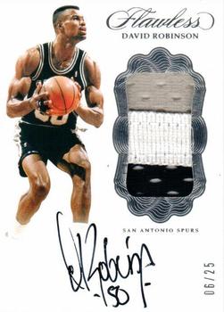 2016-17 Panini Flawless - Vertical Patch Autographs #V-DR David Robinson Front
