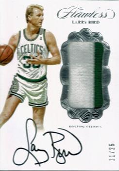 2016-17 Panini Flawless - Vertical Patch Autographs #V-LB Larry Bird Front