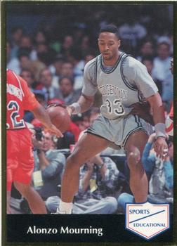 1991-92 Sports Educational #16 Alonzo Mourning Front
